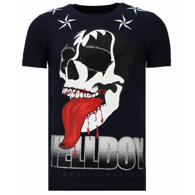 Local Fanatic Hellboy rhinestone t-shirt 13-6226N large