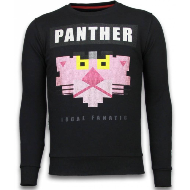 Local Fanatic Panther rhinestone sweater 5915Z large