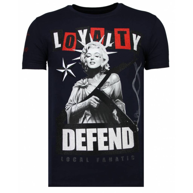 Local Fanatic Loyalty marilyn rhinestone t-shirt 13-6222N large