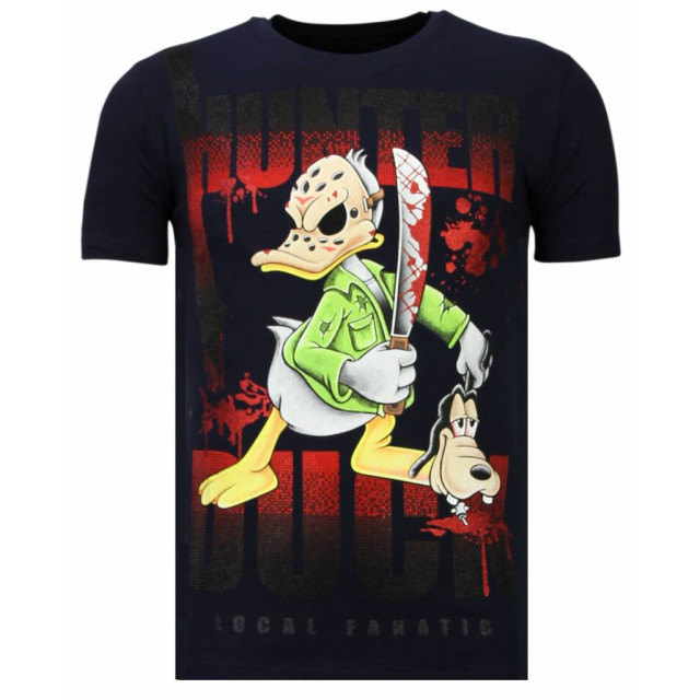 Local Fanatic Hunter duck rhinestone t-shirt 13-6225N large