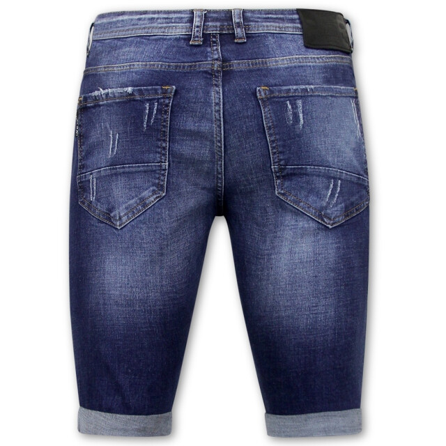 Local Fanatic Korte broek slim fit met patches 1018 LF-DNM-1018 large