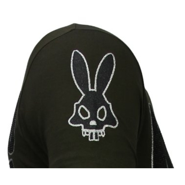 Local Fanatic Killer bunny rhinestone t-shirt 13-6229K large