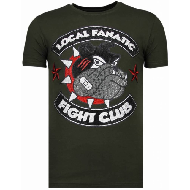 Local Fanatic Fight club spike rhinestone t-shirt 13-6230K large