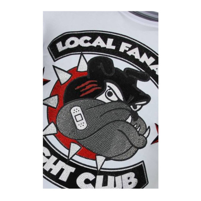 Local Fanatic Fight club spike rhinestone t-shirt 13-6230W large