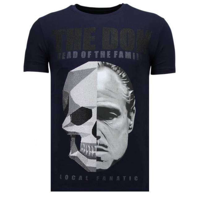 Local Fanatic The don skull rhinestone t-shirt 13-6238N large