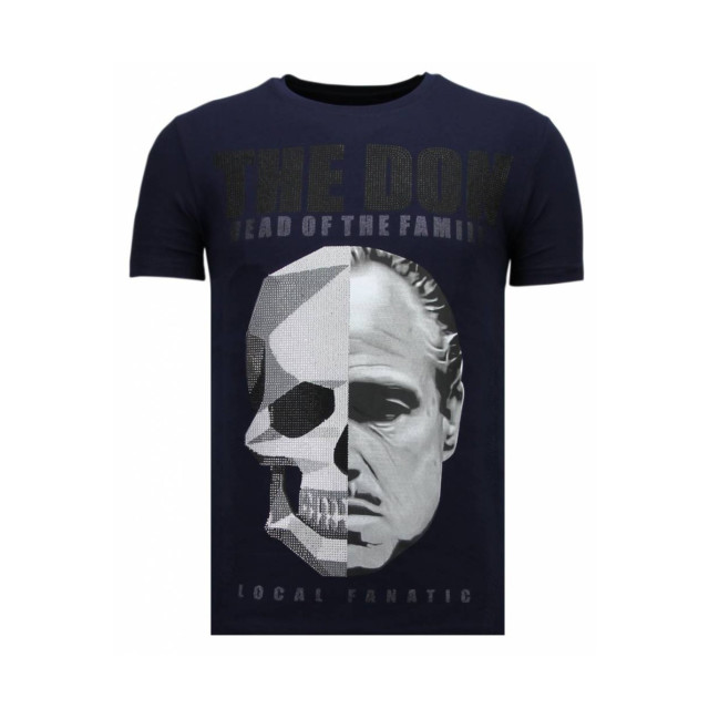 Local Fanatic The don skull rhinestone t-shirt 13-6238N large