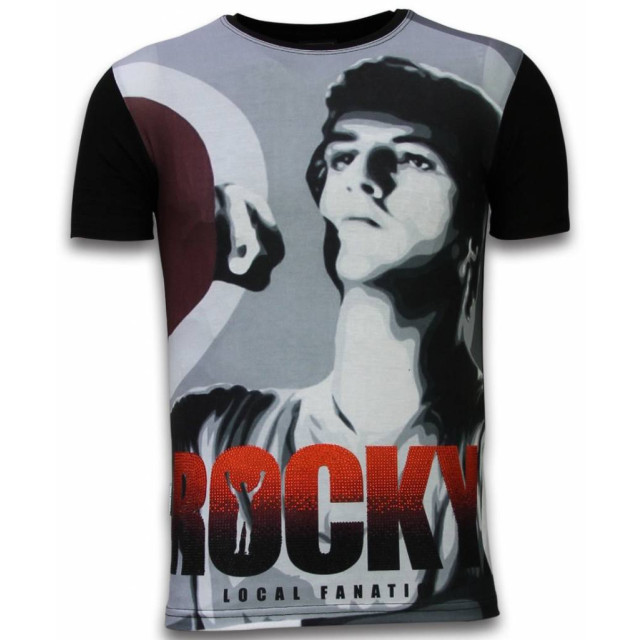 Local Fanatic Rocky balboa digital rhinestone t-shirt 11-6256Z large