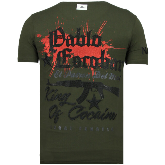 Local Fanatic El patron pablo rhinestone t-shirt 13-6236K large