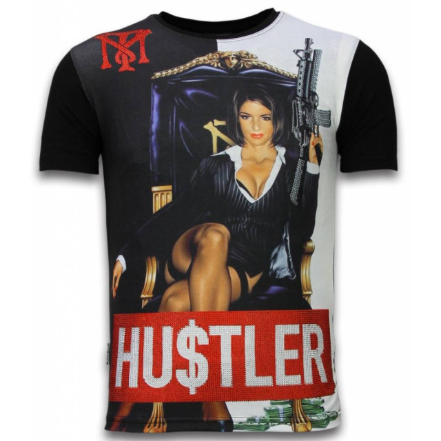 Local Fanatic Hu$tler digital rhinestone t-shirt 11-6258Z large