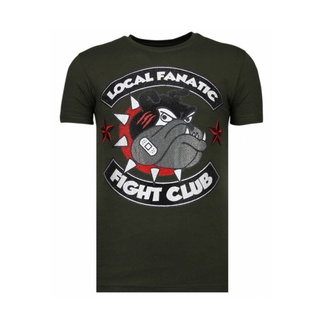 Local Fanatic Fight club spike rhinestone t-shirt 13-6230K large