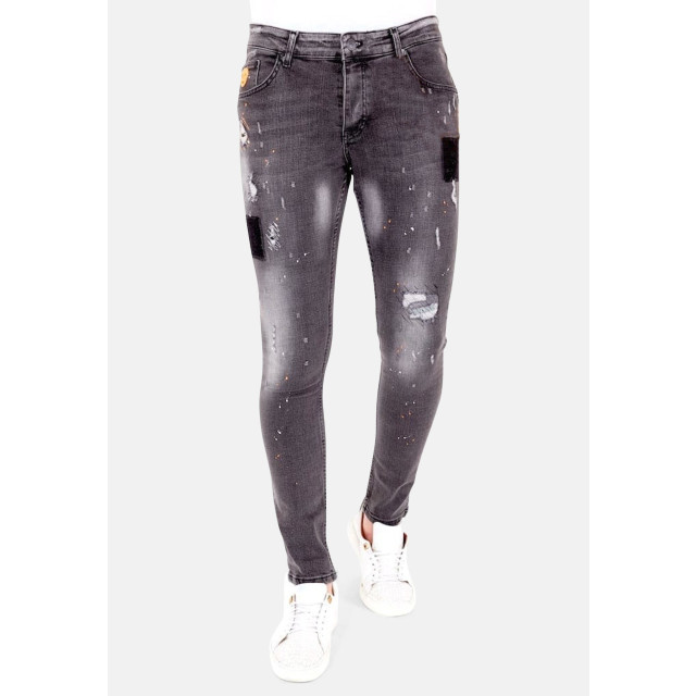 Local Fanatic Jeans met verfspatten 1034 LF-DNM-1034 large