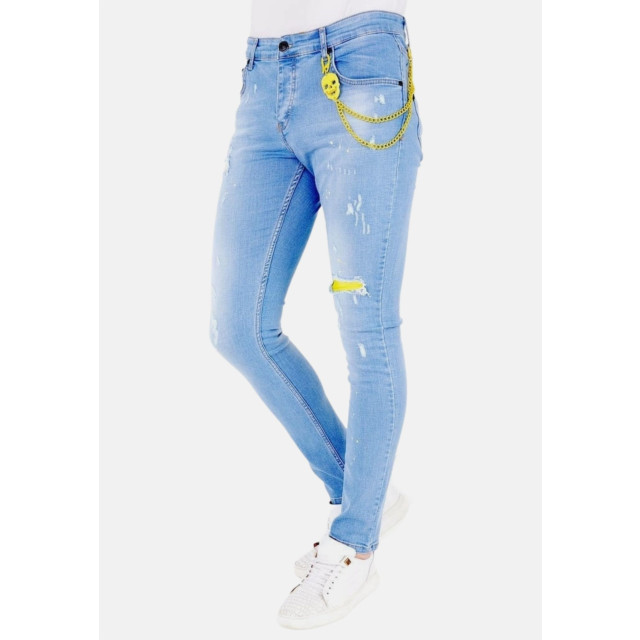 Local Fanatic Licht jeans met gaten 1024 LF-DNM-1024 large