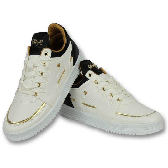 Cash Money Sneakers hoog schoenen luxury white black CMS71 large