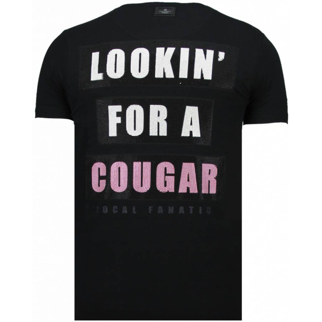 Local Fanatic Panther for a cougar rhinestone t-shirt 5780Z large