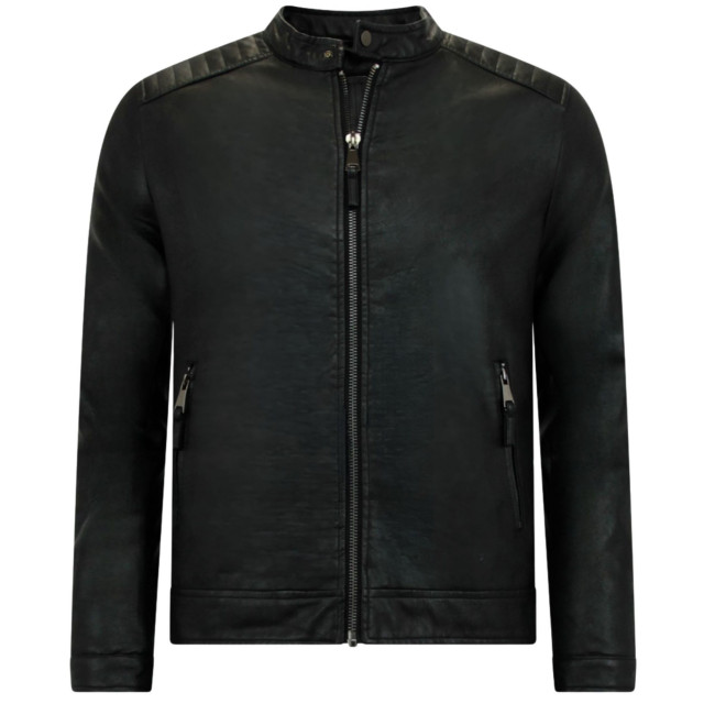 Local Fanatic Nep leren jack biker jas ZMG-8120 large