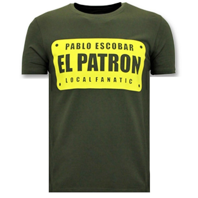 Local Fanatic T-shirts met print pablo escobar el patron 11-6397G large