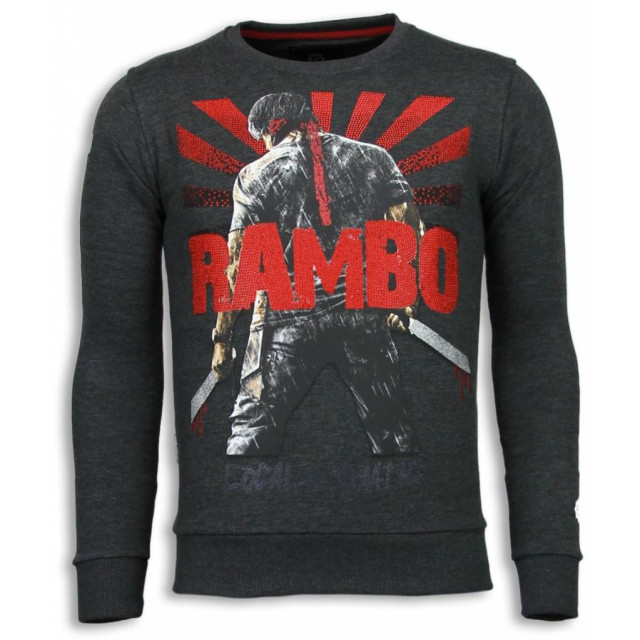 Local Fanatic Rambo rhinestone sweater 5910A large