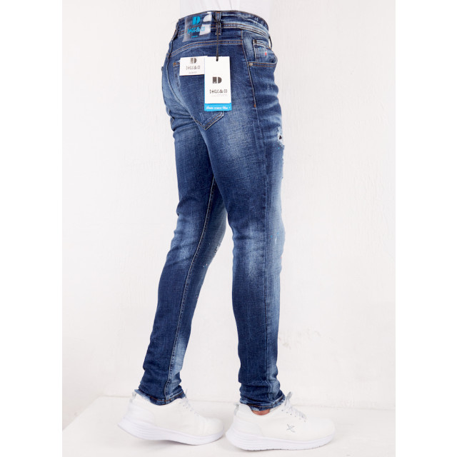 True Rise Jeans slim fit met paint splatter dc D&C-011 large