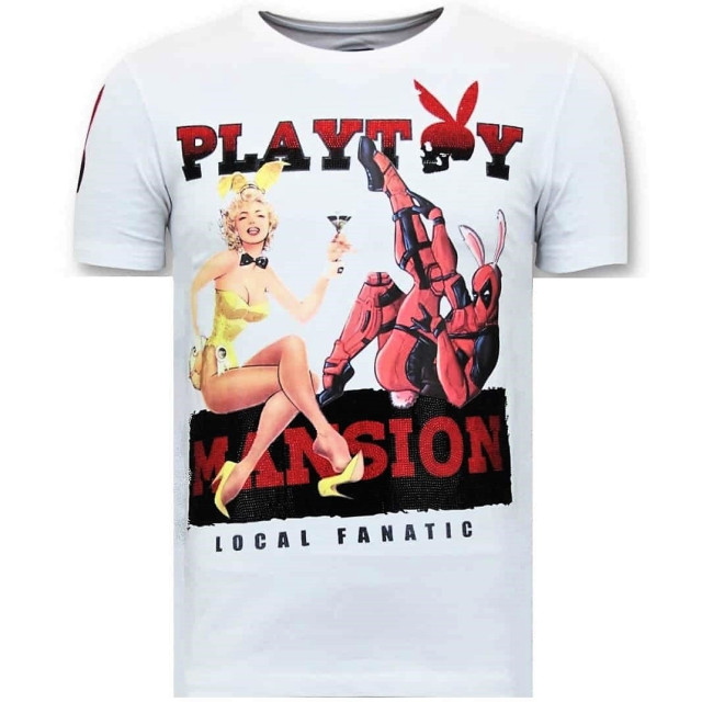 Local Fanatic T-shirt the playtoy mansion 11-6386W large