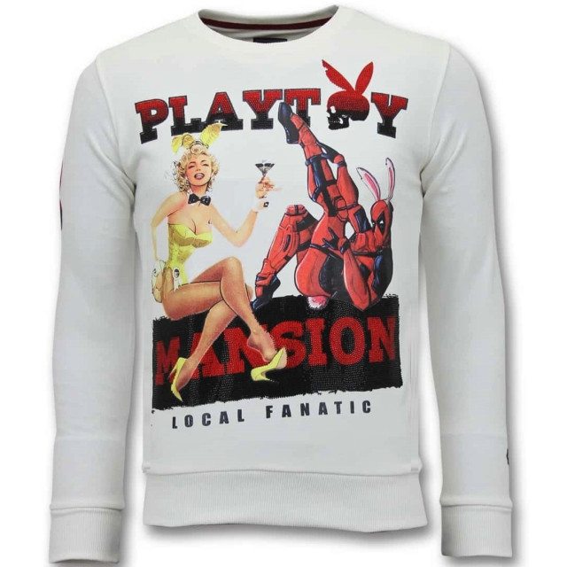 Local Fanatic Sweater the playtoy mansion 11-6391W large