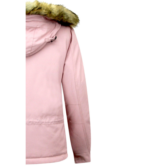 Matogla Anorak winterjas met bontkraag pink 8691 large