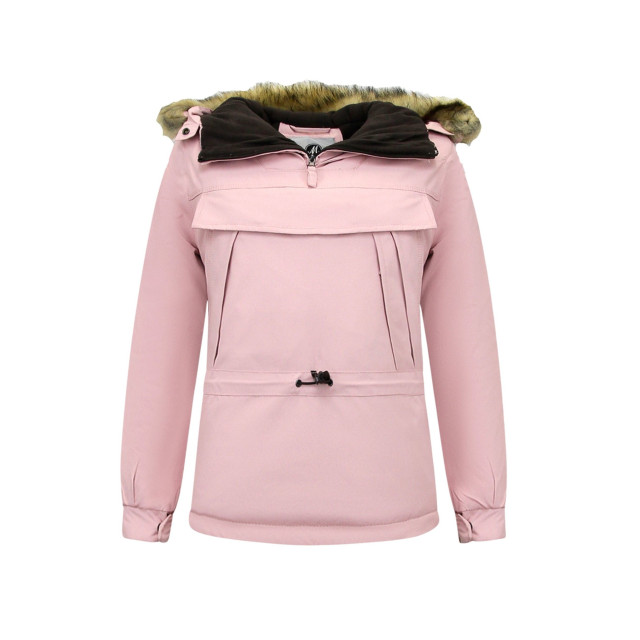 Matogla Anorak winterjas met bontkraag pink 8691 large