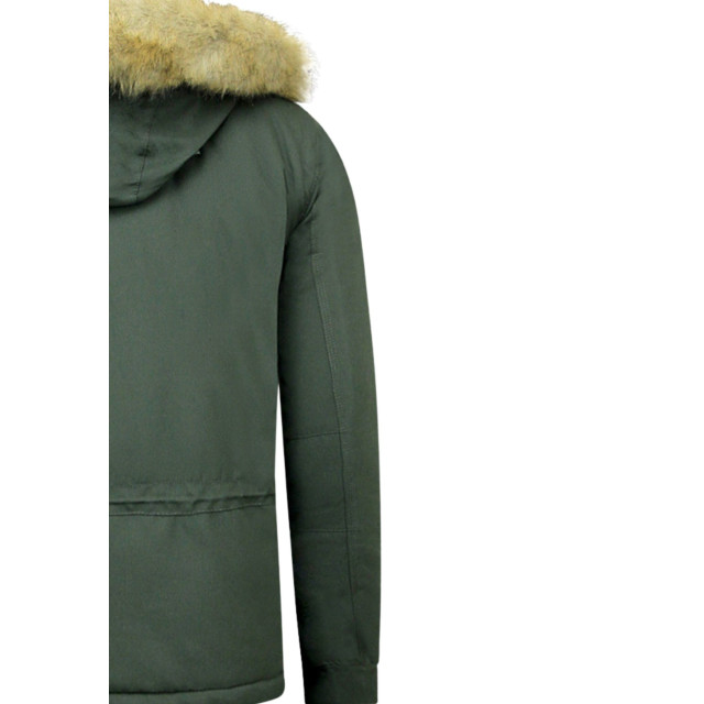 Beluomo Anorak winterjas met bontkraag 8591 large