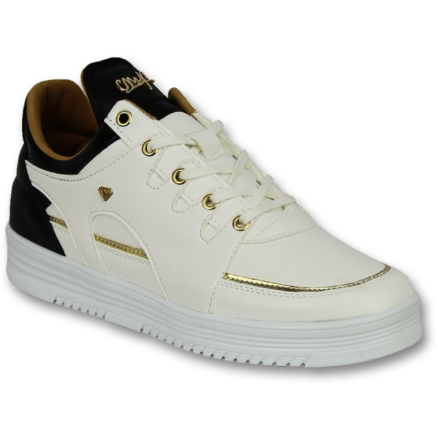 Cash Money Sneakers hoog schoenen luxury white black CMS71 large
