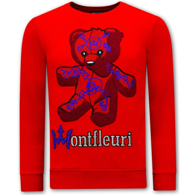 Tony Backer Sweater met print teddy bear 3617 3617R large