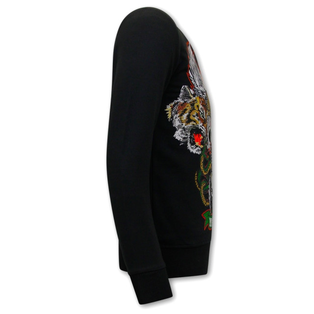 Tony Backer Sweater met print skull head 3662 large