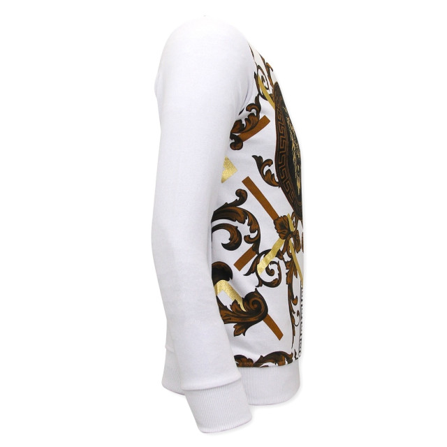 Tony Backer Sweater met print gouden leeuw 3728 large