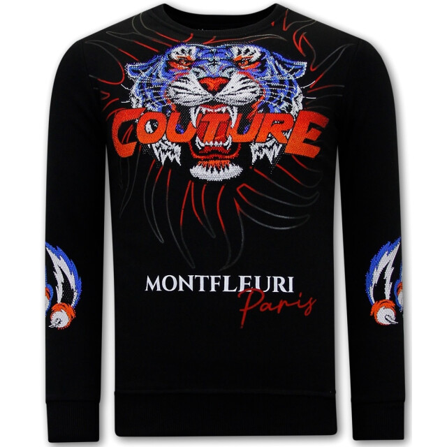 Tony Backer Sweater met print tiger couture 3717 large
