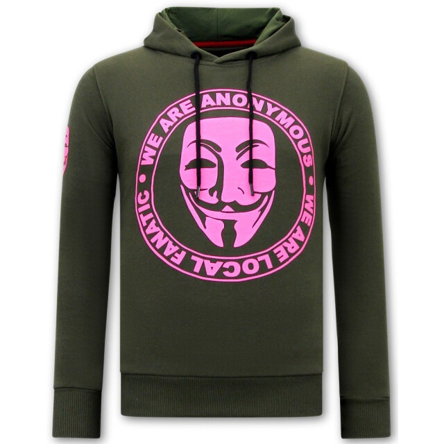 Local Fanatic Hoodie print we are anonymous 11-6452 large