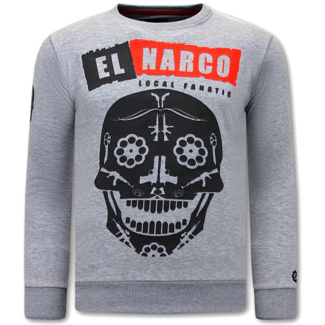 Local Fanatic Sweater met print el narco 11-6474 large