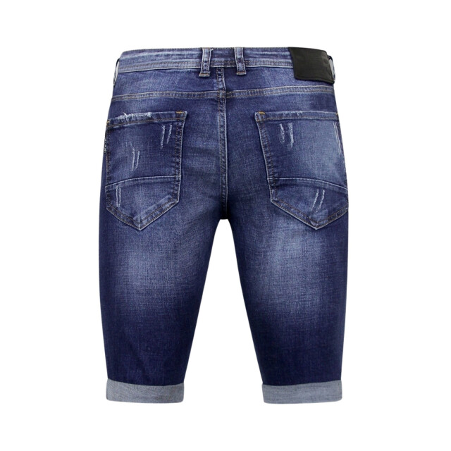 Local Fanatic Korte broek slim fit met patches 1018 LF-DNM-1018 large