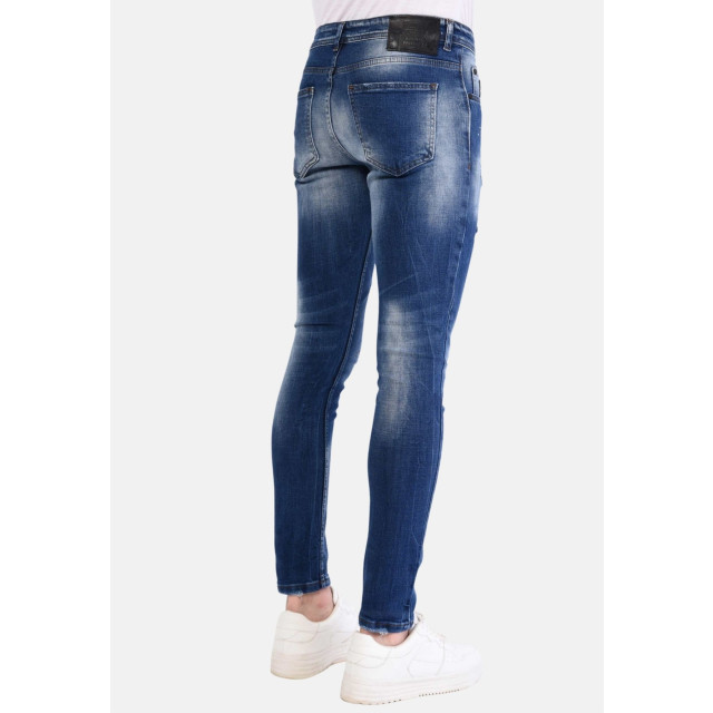 Local Fanatic Slim fit jeans met verfspatten stretch 1057 LF-DNM-1057 large