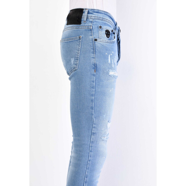 Local Fanatic Slim fit jeans met scheuren 1058 LF-DNM-1058 large