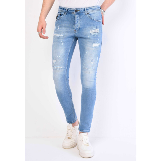 Local Fanatic Slim fit jeans met scheuren 1058 LF-DNM-1058 large