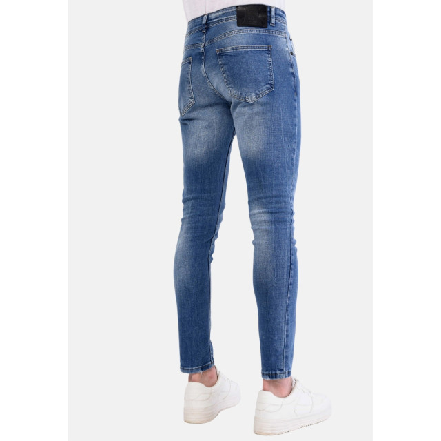 Local Fanatic Broek met verfspatten slim fit 1063 LF-DNM-1063 large