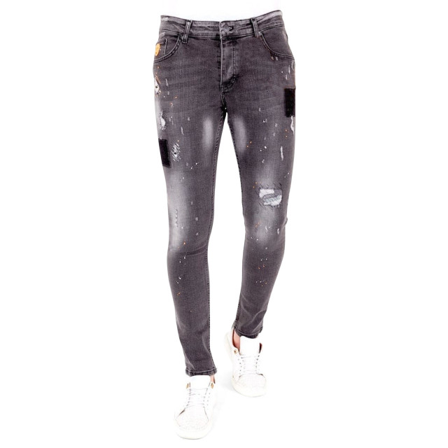 Local Fanatic Jeans met verfspatten 1034 LF-DNM-1034 large