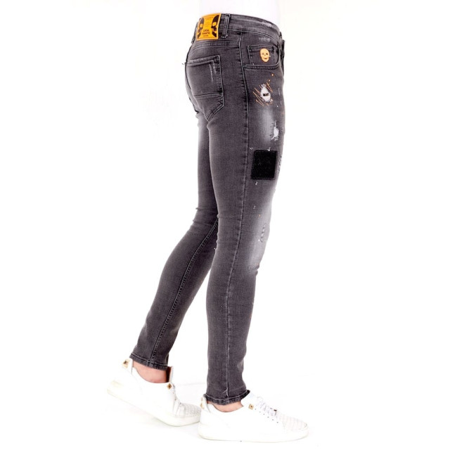 Local Fanatic Jeans met verfspatten 1034 LF-DNM-1034 large