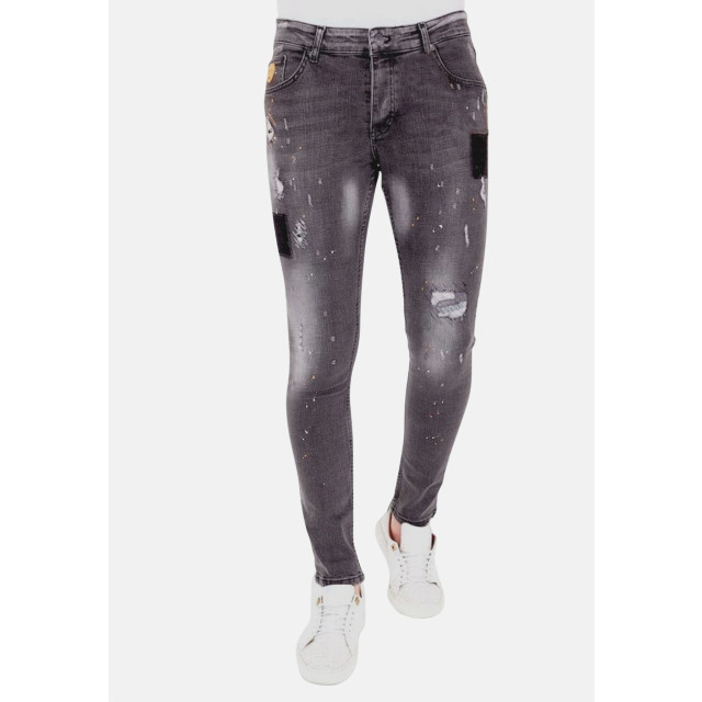 Local Fanatic Jeans met verfspatten 1034 LF-DNM-1034 large