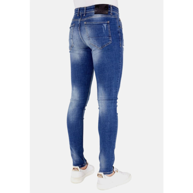 Local Fanatic Slim fit jeans verfspatten 1035 LF-DNM-1035 large