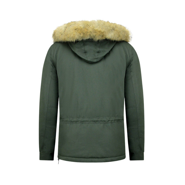 Beluomo Anorak winterjas met bontkraag 8591 large