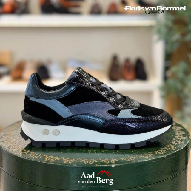 Floris van Bommel Blokki 04.01 Sneakers Blauw Blokki 04.01 large