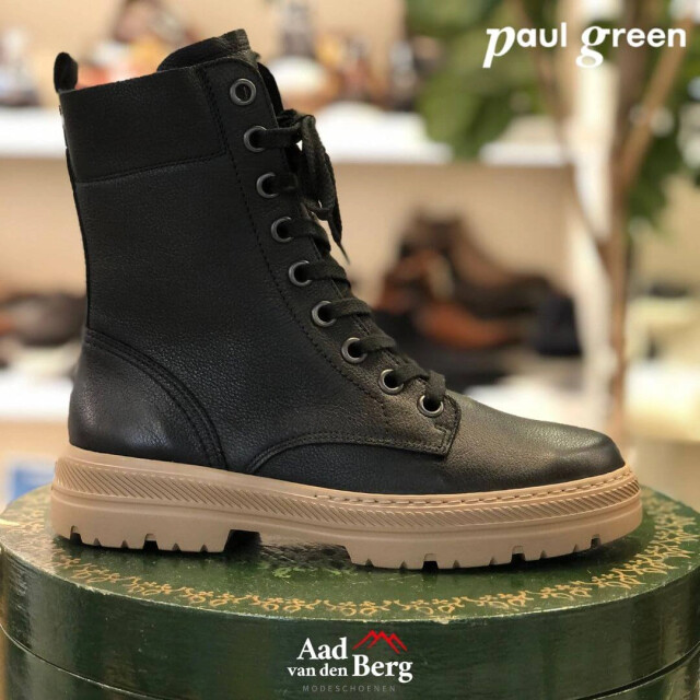 Paul Green 8970 Enkellaarzen Zwart 8970 large