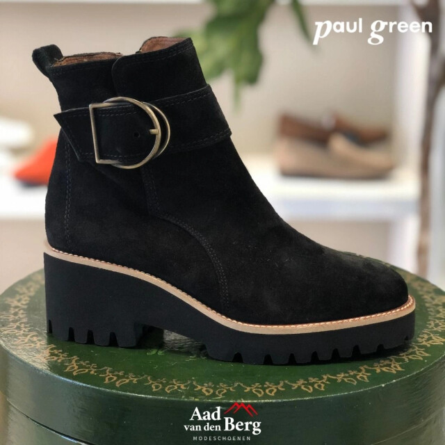 Paul Green 9763 Enkellaarzen Zwart 9763 large