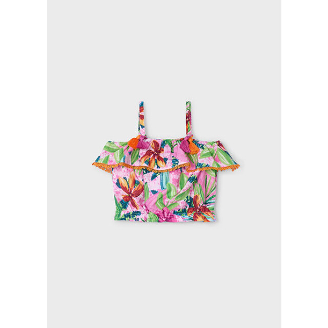 Mayoral Zomer blouse meisjes orchidee 3186-68-orchidee paars large