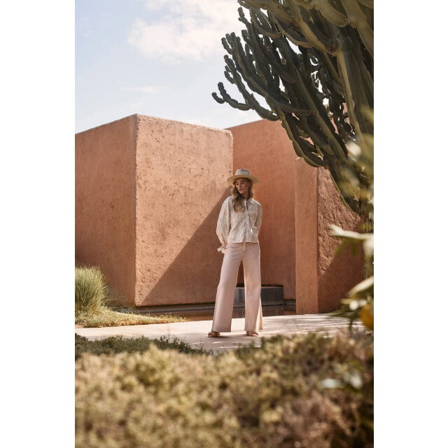 Nukus Nks02040 79 loes blouse paillet offwhite/blush NKS02040 79 large