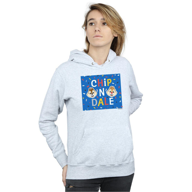 Li-cense Disney dames chip n dale blauw frame hoodie UTBI10803_sportsgrey large